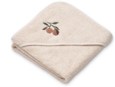 Liewood stripe tuscany rose/sandy hooded baby towel Caro